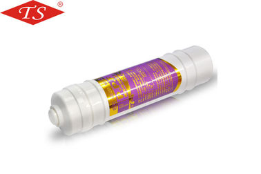 Putih PP Inline Filter Cartridge 1/4 "Ukuran Pot Untuk Bagian Filter Air